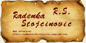 Radenka Stojčinović vizit kartica